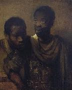 Rembrandt Peale Two young Africans. Spain oil painting artist